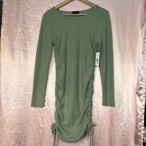 Justify Brushed Rib Hacci Side Cinch
